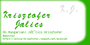 krisztofer jalics business card